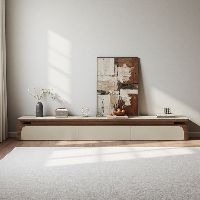 Meuble télé moderne et simple pour le salon, H 15,75 po x L 78,74 po x l 15,75 po