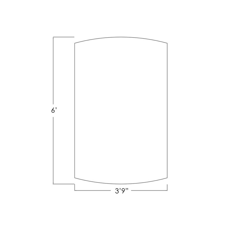 Table de conférence Pavert Arc, H 30 po x l 72 po x P 48 po, Noir mat, Sel Lakeland