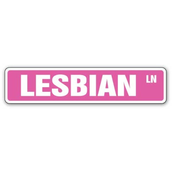SignMission Lesbian Street Sign Lipstick Lover Signs Fun Lgbt | Wayfair