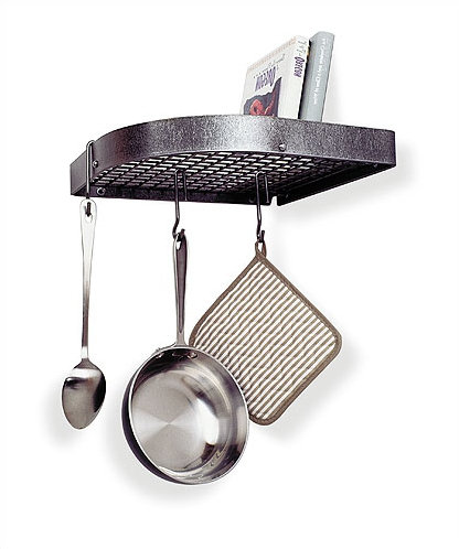 Premier USA Handcrafted Wall Mounted Pot Rack, 4.5" H x 12.5" W x 12.5" D