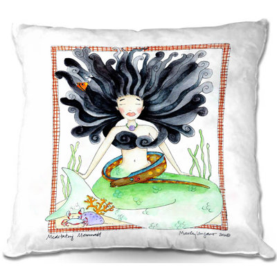  Housse et insert de coussin Couch Meditating Mermaid