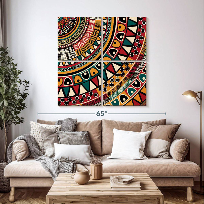 Kerner African Pattern, 45" H x 45" W
