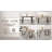 62.9-Inch Rectangular MDF Dining Table