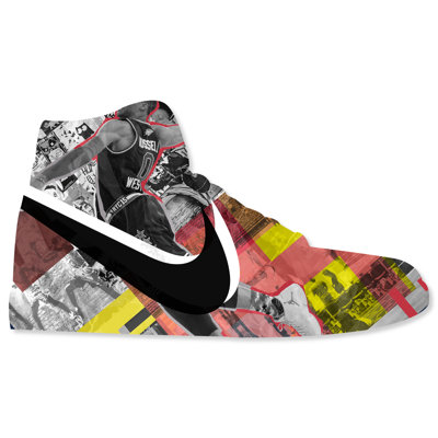 Art mural Notoriart Sneaker Shape par Notoriart