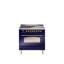 Cuisinière à induction 36 pouces avec 6 éléments à induction ILVE Nostalgie II Series (porte en verre)-1304245370