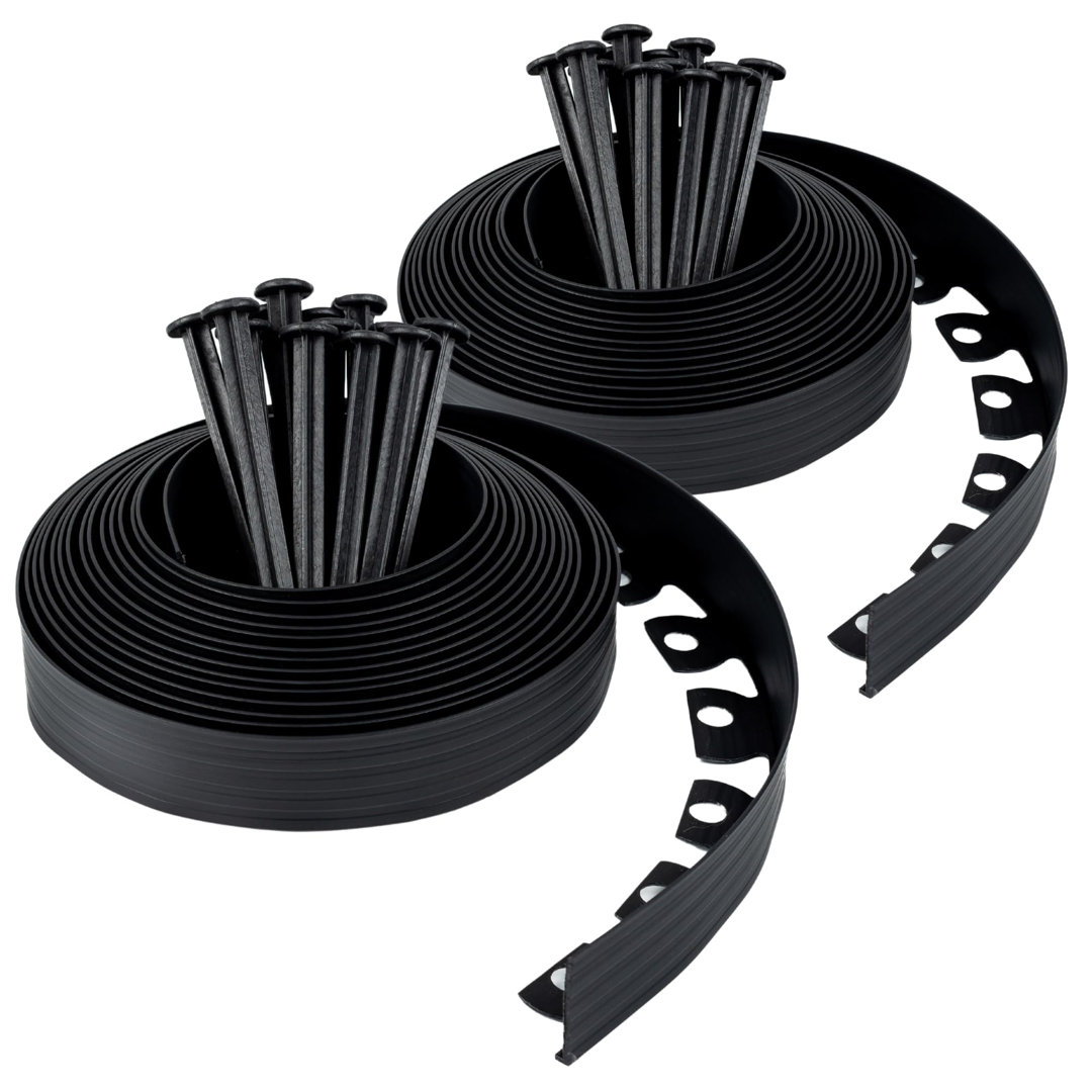5cm H x 2000cm W Plastic Lawn Edging