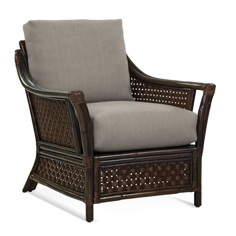 Boca Armchair, Brown Geometric, 0456-33, Coffee