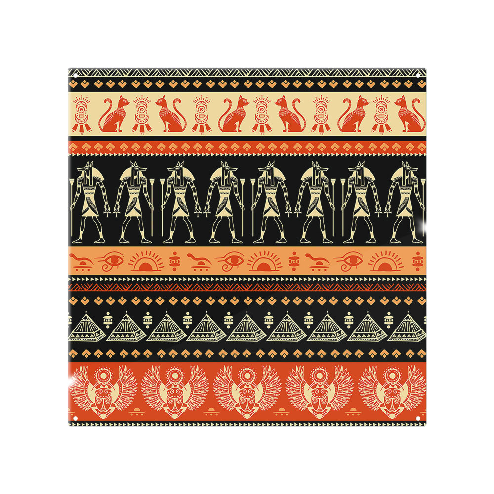 Egyptian Heiroglyphs In Splash Back