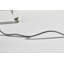 Rurik 24" Brushed Steel/Clear Tripod Table Lamp