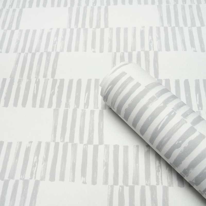 Schumacher X Caroline Z Hurley Field Wallpaper, Fog