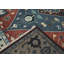 Tapis Oushak bleu en laine noué à la main 9 pi 1 po x 11 pi 11 po-467093744-467093746