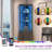 Aspenn 67" H Corner Bookcase with LED Light, Corner Storage Cabinet with Adjustable Shelf-2090997708