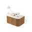 Meuble de rangement mural fixe de 76 cm (30 po) pour salle de bain, avec tiroir, comptoir en pierre frittée romaine, fini naturel, structure en contreplaqué, design moderne, teinte beige 1
