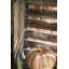Caisse rectangulaire en bois massif antique