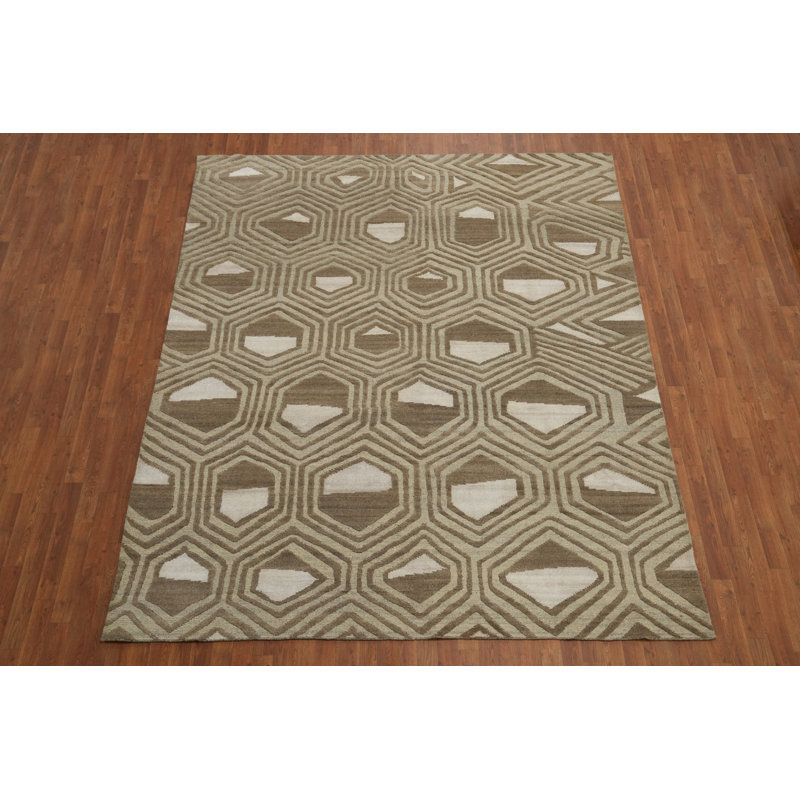 All-Over Handmade Modern Area Rug 8x10