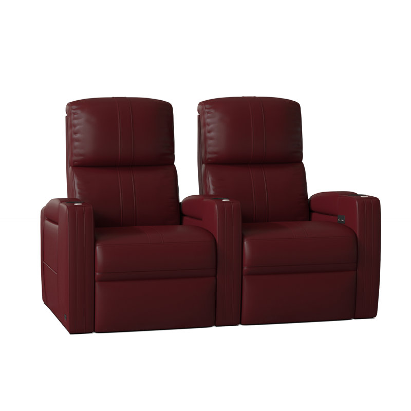 Rangée de cinéma maison Flash HR Series (rangée de 2), Cerise luxueuse