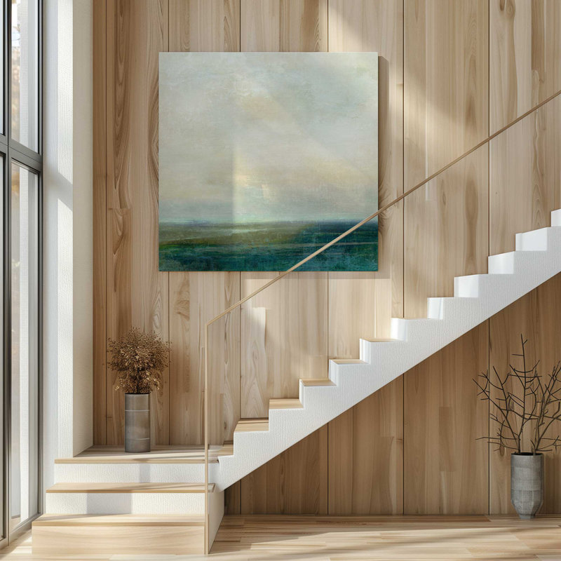 Émeraude enchantée, grande impression sur toile, H 48 po x l 48 po