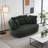70.1"W Slipcovered  Upholstered Oversized Barrel Chair-400655789