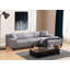 Élégant canapé d'angle en tissu gris clair 57,1 x 98,4 x 33,9 pouces | Structure en bois de hêtre et en bois aggloméré durable | Revêtement 100% polyester | 2 coussins inclus | Coussins confortables en mousse et en plumes | Design scandinave moderne-1793283064-1793283042