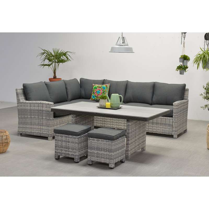 Lisabeth 8 Seater Rattan Corner Sofa Set