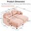 Élégant canapé modulaire rose avec chenille de haute qualité, coussin et mousse à densité modulaire à installation rapide, formes multiples combinées