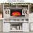 Thoa 58'' Media Console TV Stand For TVs Up To 65" With Electric Fireplace Included-383999239