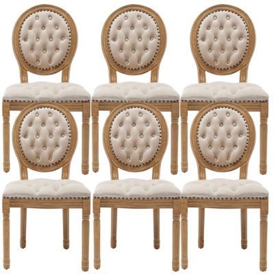 Chaise d'appoint en velours capitonné avec garniture cloutée 19,7 po Amando
