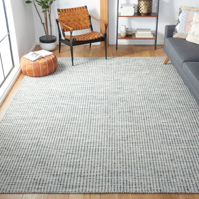 Vermont Hand Tufted Wool/Cotton Rug in Grey/Ivory