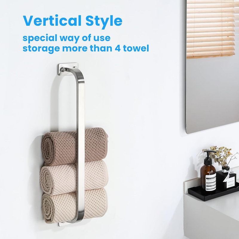 Wall Towel Rack, Brushed