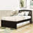 Mashud Twin Size Wood Platform Bed Frame with Trundle-680901635