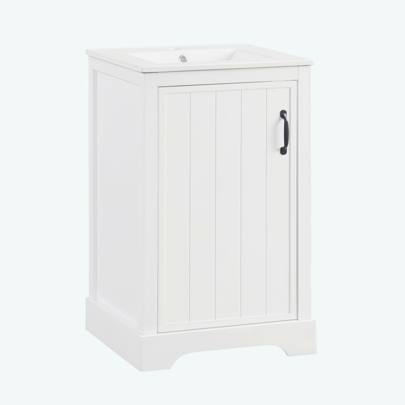 Meuble-lavabo de 20 po avec lavabo, Blanc