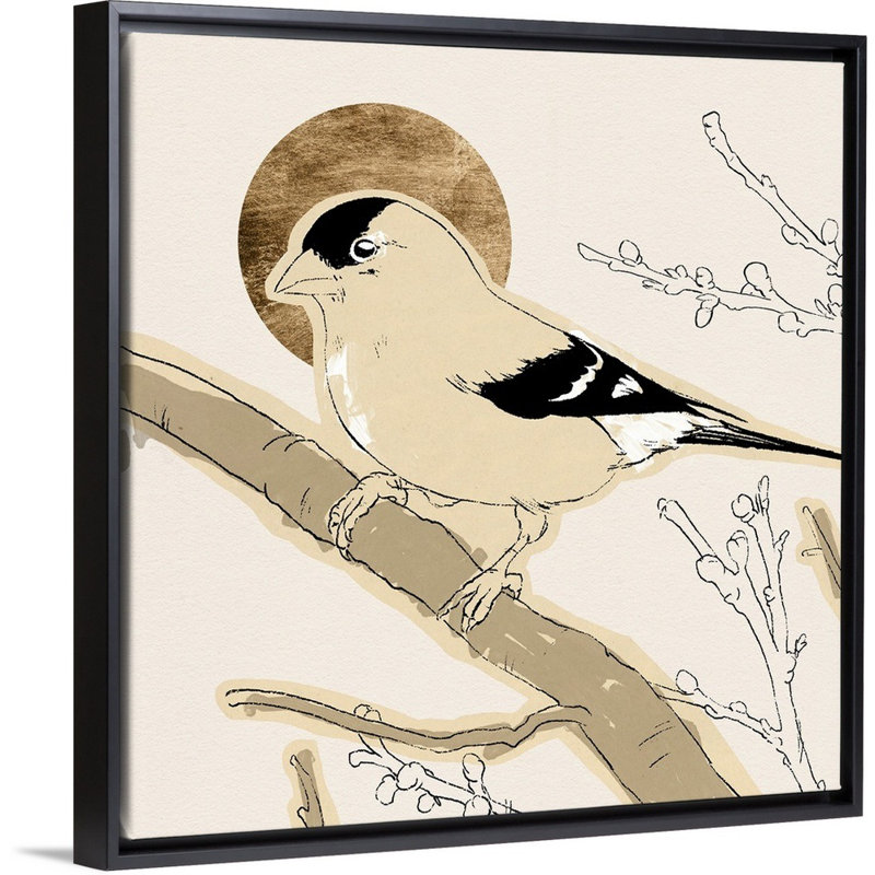 Impression sur toile Spring Spring IV, Toile encadrée noire, H 32 po x l 32 po x P 2 po