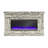 Waverly Wide Mantel With Linear Electric Fireplace & Crystal Ember Bed