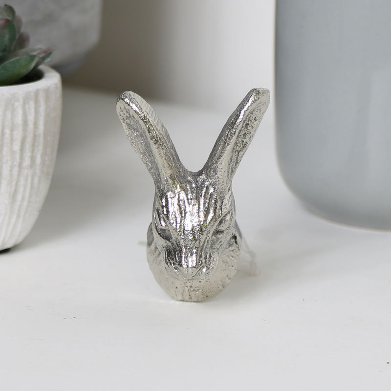 Garen 55mm Rabbit Head Novelty Knob, Silver