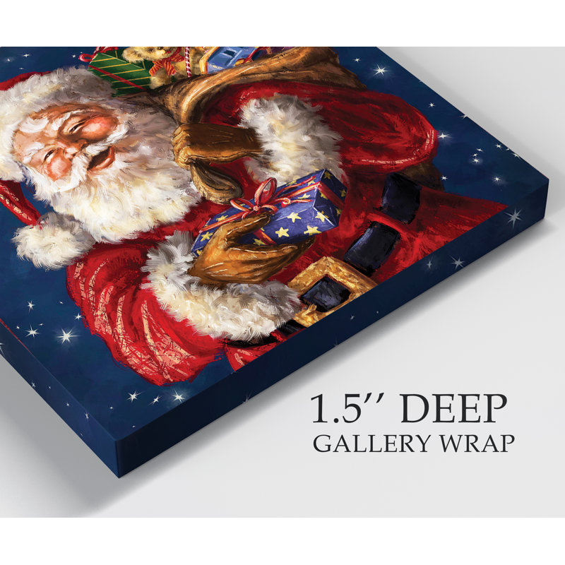 " Jolly Old St. Nick ", 40" H x 40" W x 1" D