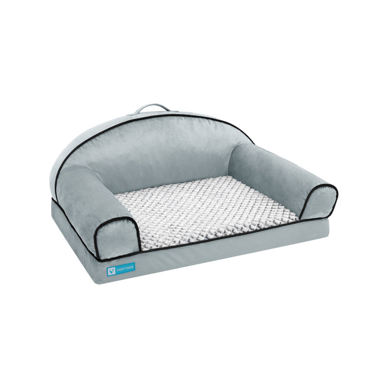 Canapé-lit en mousse viscoélastique imprégnée de lavande, H 10,2 po x l 20 po x P 15 po, Gris