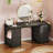 Home Office Desk With 8 Spacious Drawers, Modern Writing Desk With Sturdy Design, Corner Desk With Reversible Structure-1773046575-1773046561