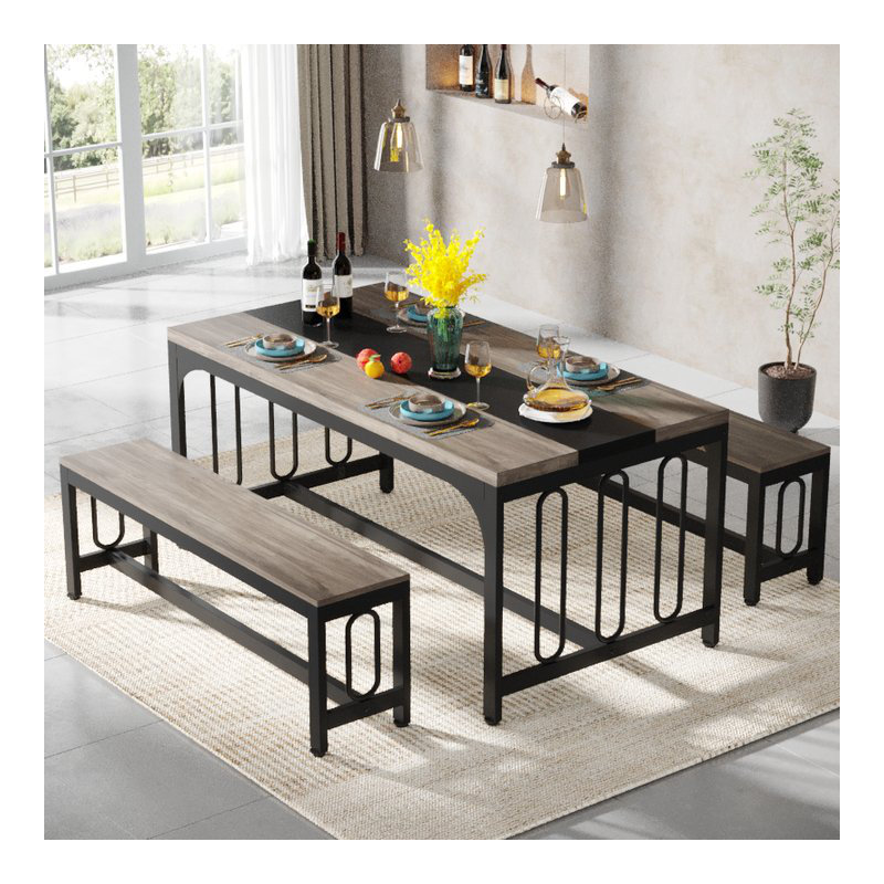 Ensemble repas pour 4 personnes Ause, Gris, Gris