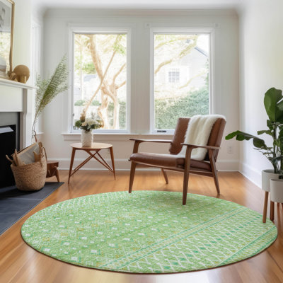 Premium Machine Washable Prisco Aloe Rug