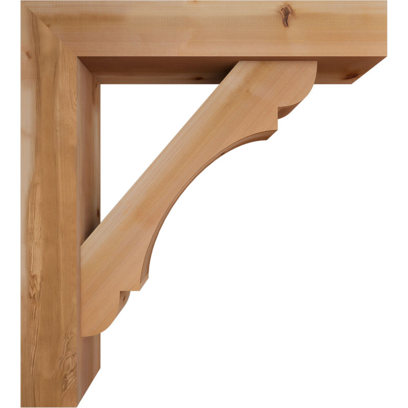 Support de bloc olympique avec entretoise décalée, 40 x 36, Cèdre rouge occidental de l 7 1/2 po (lisse)