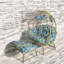 Chaises longues spacieuses pour le patio, fauteuil en rotin moderne en acier, jardin