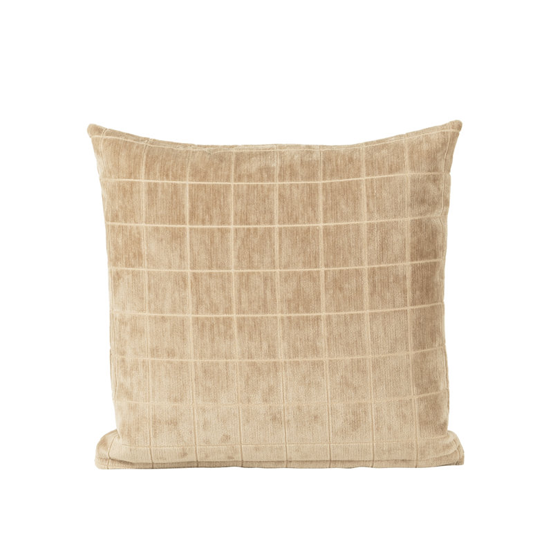Coussin Otterville, Géométrique beige, Polyester, H 16 po x l 16 po