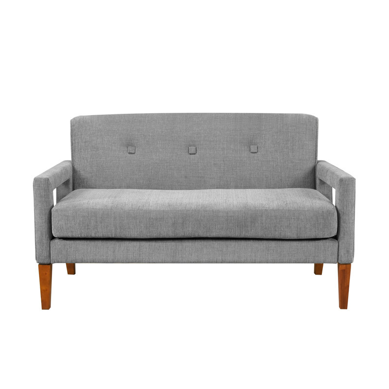 Modern Living Room Furniture Loveseat, Gray