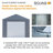 Everest 12 ft. W x 30 ft. D Metal Garage Shed