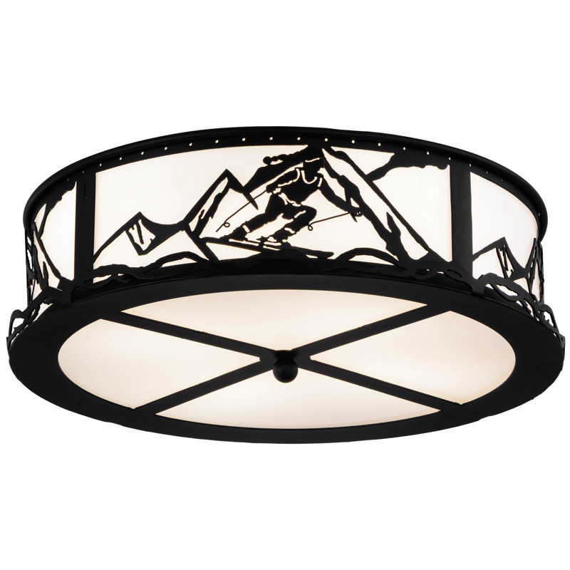 Rustic Lodge 4 - Light Flush Mount