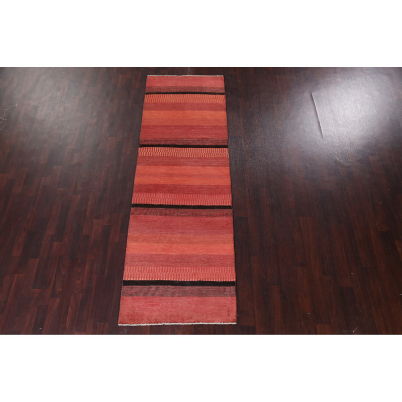 Handmade Gabbeh  Wool Runner Rug 3x10