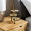 3 Tier Tabletop Black Gold Jewellery Stand