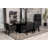 Rectangular 84-inch Wood Dining Table Black