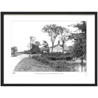Stowupland, Elm Farmhouse 1934 by Francis Frith - Single Picture Frame Print