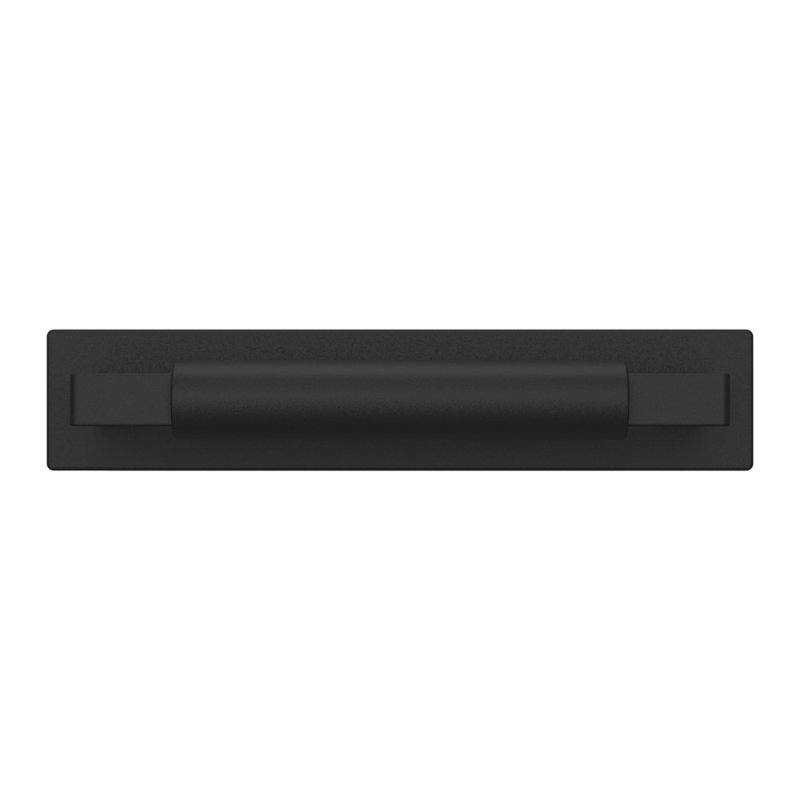 Satin Black Contemporary Cabinet Back Plate